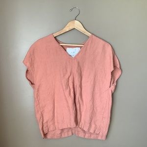 Notperfect boxy linen Malta top medium